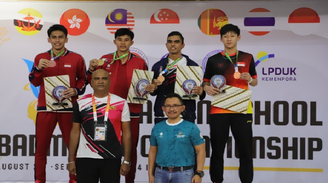 Sabet 6 emas, Indonesia Juara Umum Asian School Badminton Championship 2024 Sabet 6 emas, Indonesia Juara Umum Asian School Badminton Championship 2024