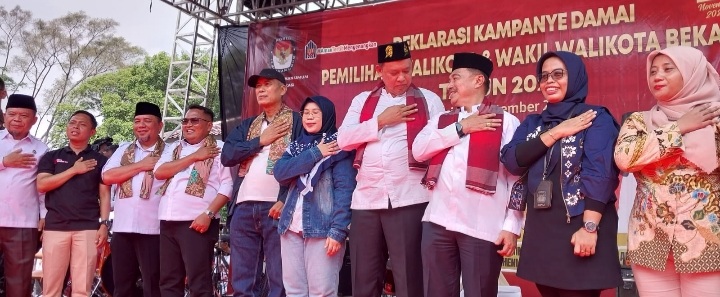 KPU Kota Bekasi gelar deklarasi kampanye damai KPU Kota Bekasi gelar deklarasi kampanye damai
