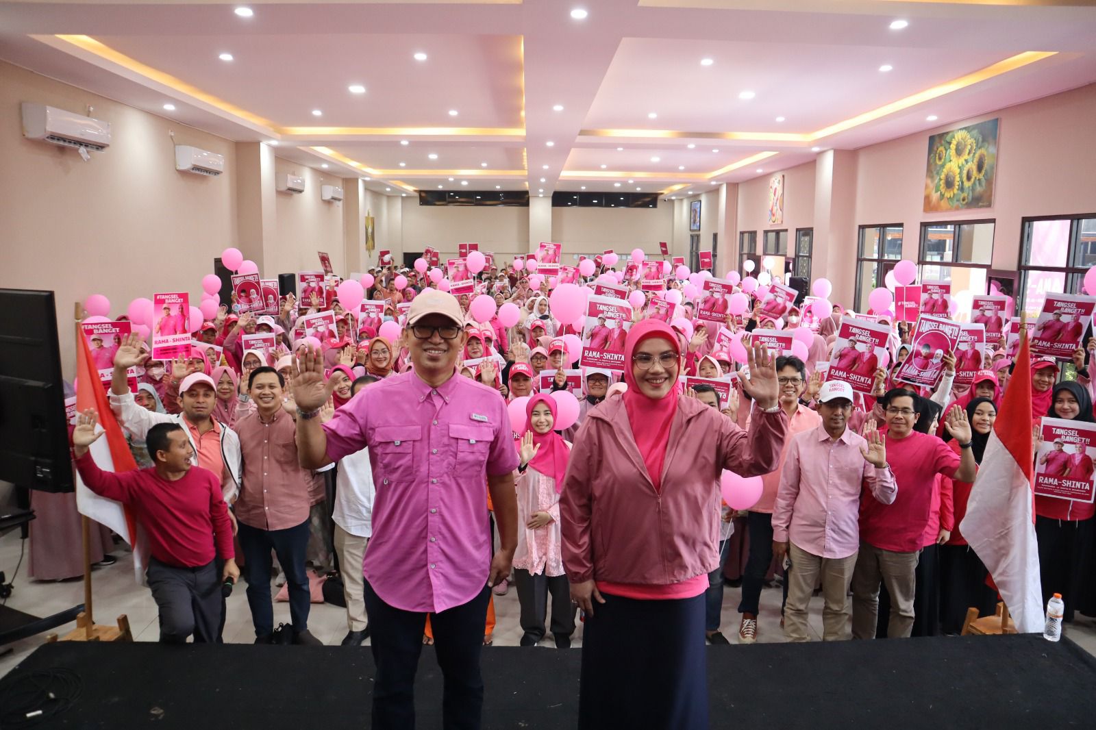 Lambangkan kreativitas, Rama-Shinta lekatkan warna pink dan hashtag Tangsel Banget