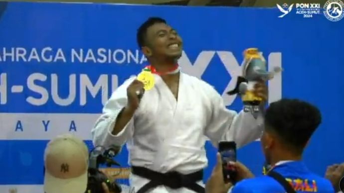 Ajang PON XXI, atlet Polri raih medali emas lewat cabor judo Ajang PON XXI, atlet Polri raih medali emas lewat cabor judo