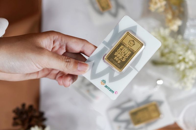 Harga emas Antam Sabtu beruntun stabil Rp1,461 juta per gram Harga emas Antam Sabtu beruntun stabil Rp1,461 juta per gram