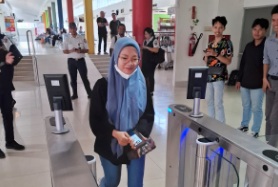 PT KA Divre I ujicoba teknologi face recognition boarding gate di Stasiun Medan PT KA Divre I ujicoba teknologi face recognition boarding gate di Stasiun Medan