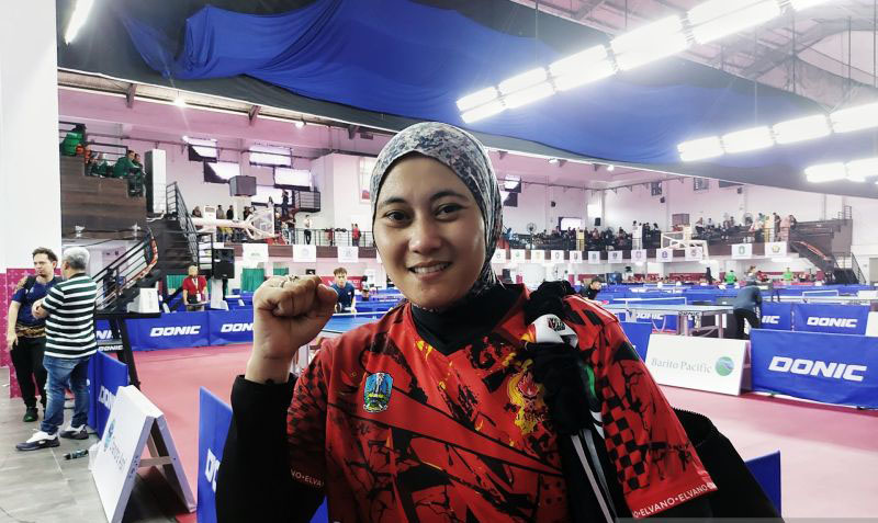 Tenis Meja - Crhistine Ferliana, atlet 42 tahun enam kali ikuti PON