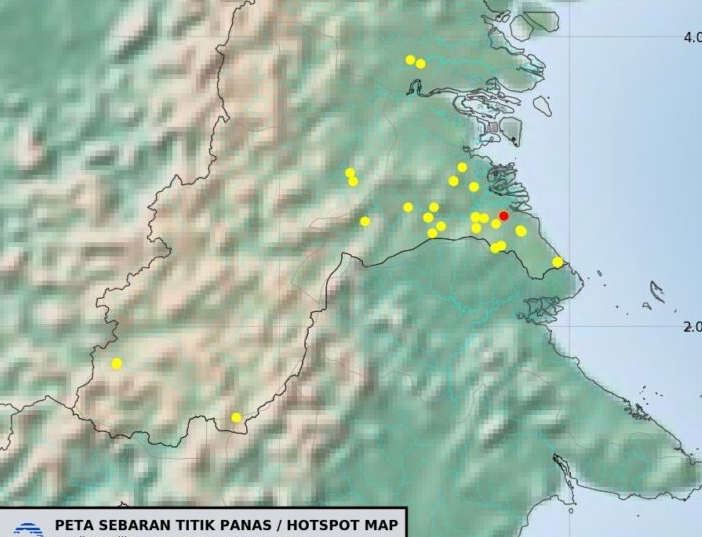 BMKG deteksi 40 titik panas di Bulungan Kaltara