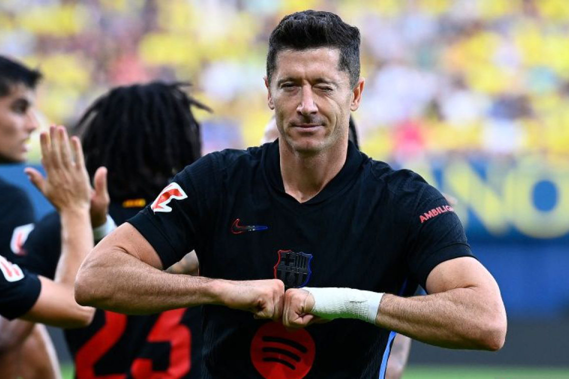 Dwigol Lewandowski warnai kemenangan Barcelona atas Villareal