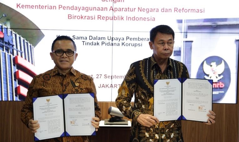 KPK dan Kemenpan RB teken MoU perkuat pencegahan korupsi KPK dan Kemenpan RB teken MoU perkuat pencegahan korupsi