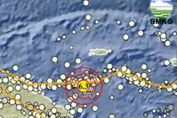 Gempa magnitudo 6,3 guncang Kabupaten Keerom Gempa magnitudo 6,3 guncang Kabupaten Keerom