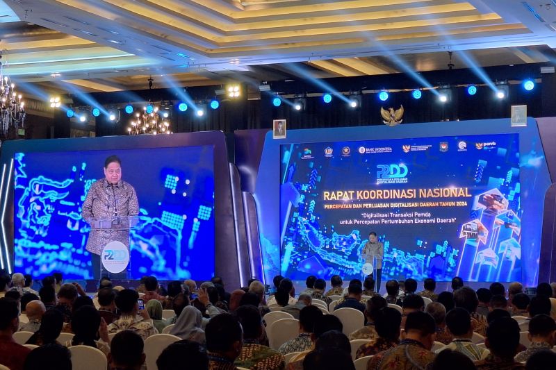 Menko Airlangga: 480 pemda terapkan elektronifikasi transaksi digital