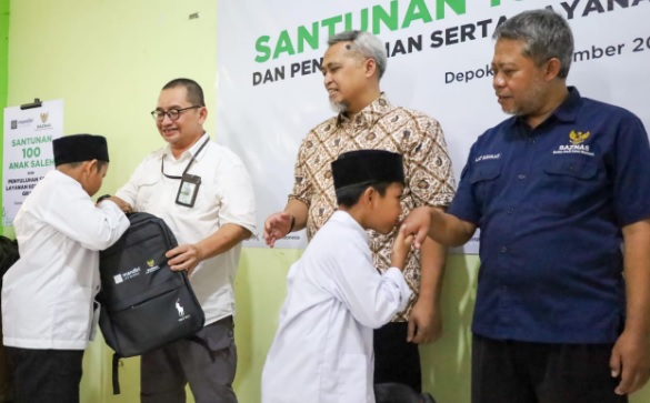 BAZNAS bersama UPZ Bank Mandiri santuni anak yatim di Depok BAZNAS bersama UPZ Bank Mandiri santuni anak yatim di Depok