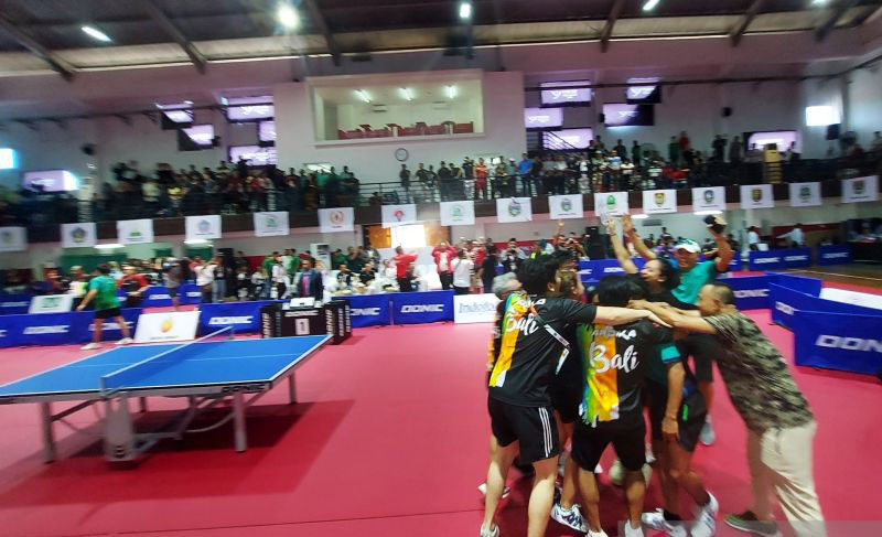 Bali cetak sejarah raih emas tenis meja perdana dari ganda campuran