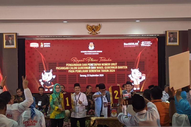 Airin-Ade dapat nomor urut 1 Pilgub Banten Airin-Ade dapat nomor urut 1 Pilgub Banten