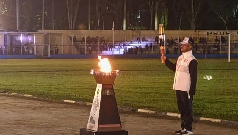 Para atlet legendaris Sumut estafet nyalakan api kaldron buka PON 2024