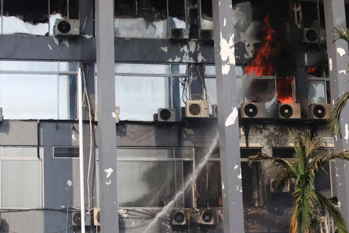 Bakamla: Titik api pertama diduga dari lantai 6 gedung Bakamla: Titik api pertama diduga dari lantai 6 gedung