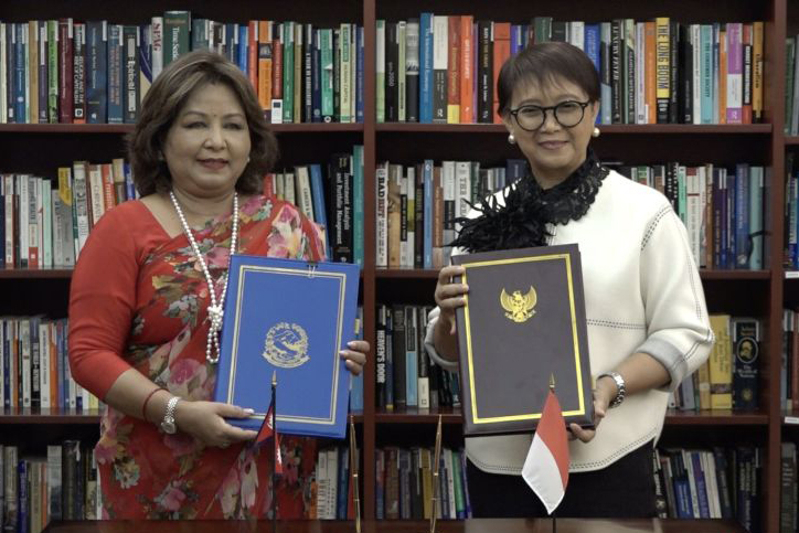 Indonesia-Nepal tandatangani perjanjian bebas visa diplomatik dinas Indonesia-Nepal tandatangani perjanjian bebas visa diplomatik dinas