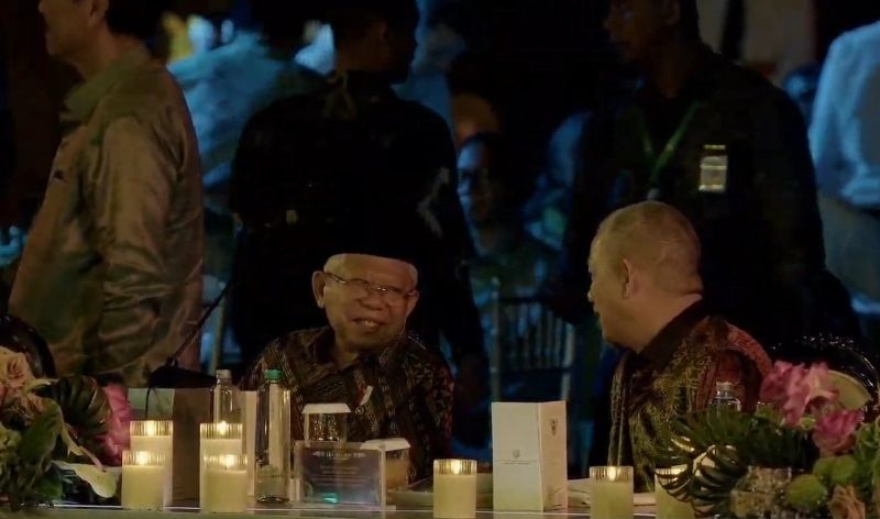 Wapres jamu delegasi ISF santap malam di Monas