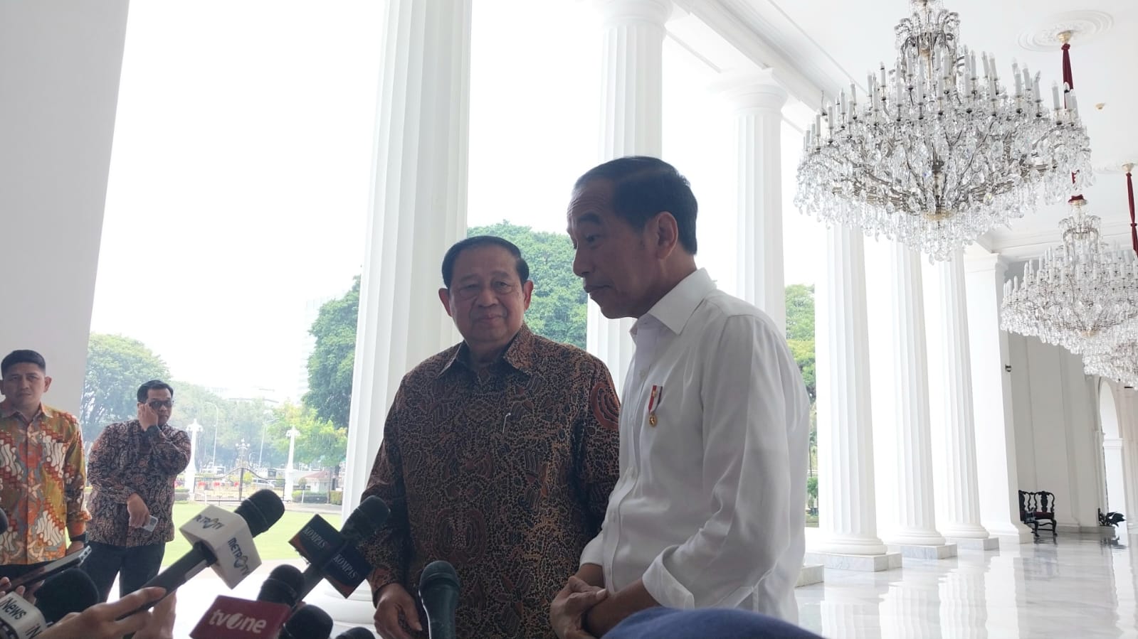 Pamit ke Jokowi, SBY lapor program malaria dari aliansi dunia Pamit ke Jokowi, SBY lapor program malaria dari aliansi dunia