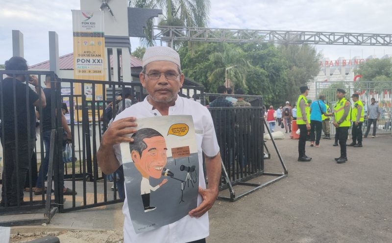 Razali bawa karikatur Jokowi ke pembukaan PON