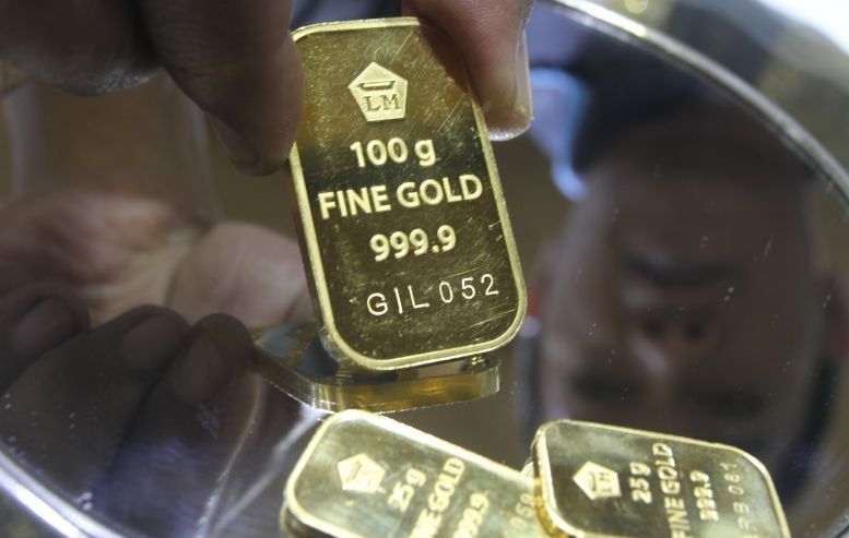 Emas Antam Sabtu melonjak lagi Rp12.000 jadi Rp1,455 juta per gram