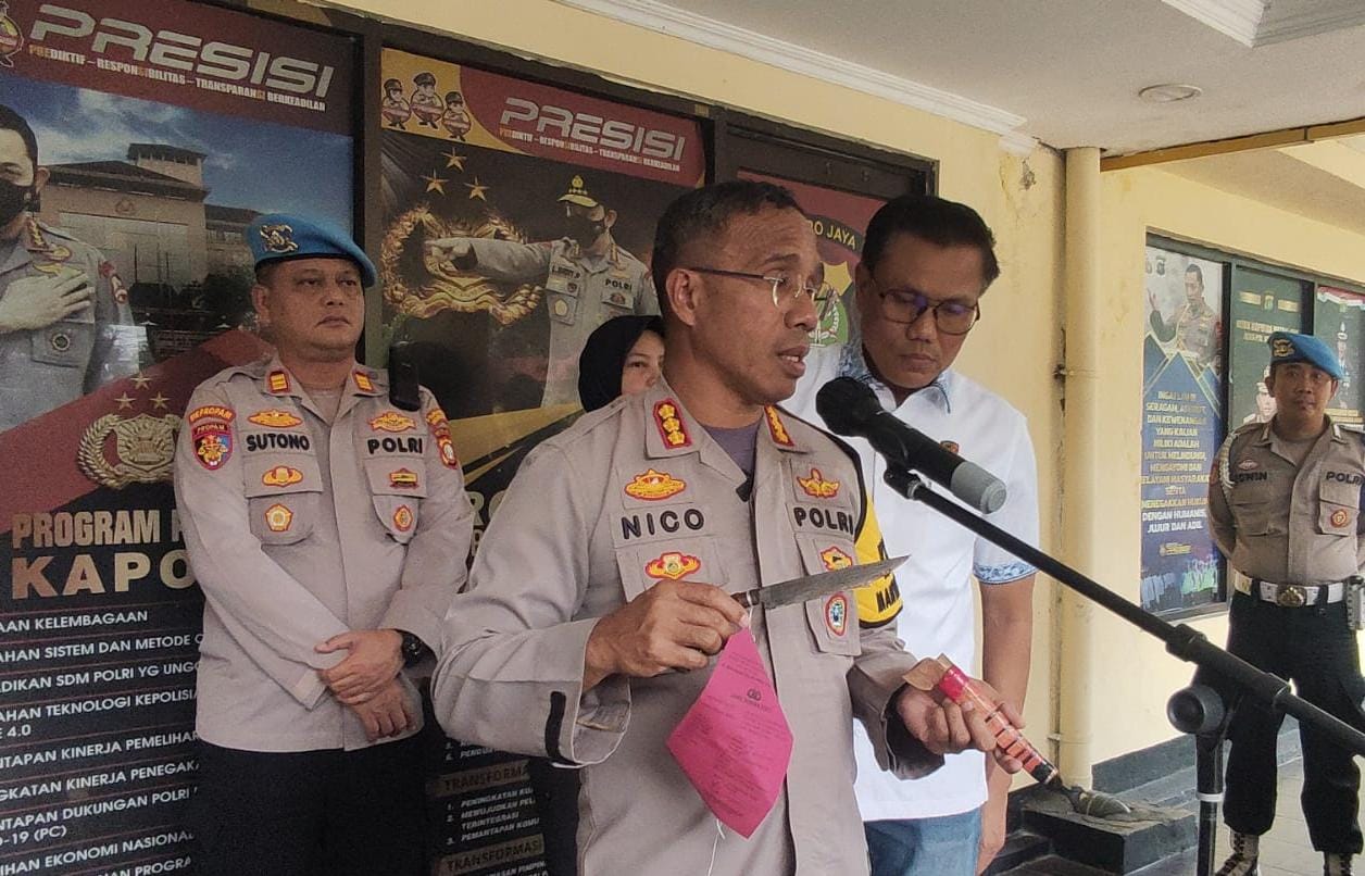 Dendam istri dilecehkan, pria bunuh kakak ipar dengan badik