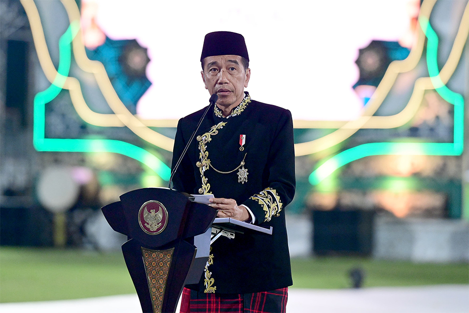 Buka MTQ Nasional XXX Tahun 2024, Presiden tekankan pentingnya penguatan nilai-nilai Al Quran. Buka MTQ Nasional XXX Tahun 2024, Presiden tekankan pentingnya penguatan nilai-nilai Al Quran.