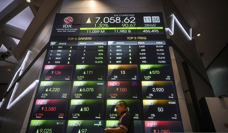 IHSG akhir pekan ditutup menguat dipimpin saham sektor teknologi