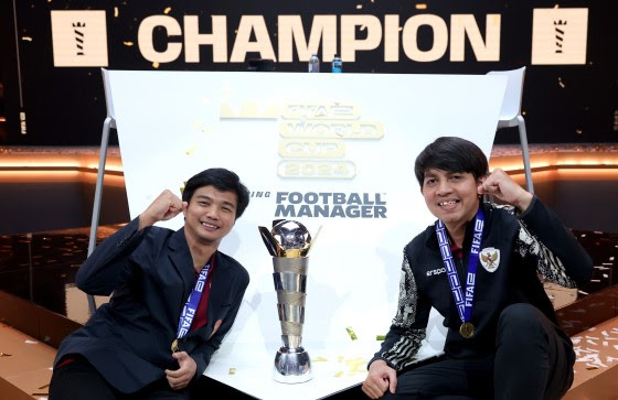 Duet atlet Indonesia juara FIFAe World Cup Foot Ball Manager Duet atlet Indonesia juara FIFAe World Cup Foot Ball Manager