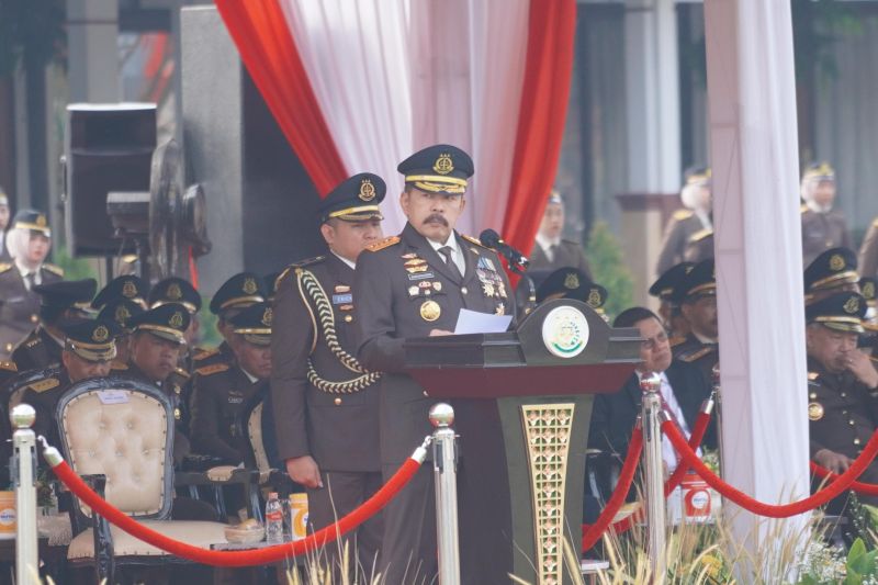 Untuk pertama kalinya, Kejaksaan Agung gelar upacara peringatan hari lahir Untuk pertama kalinya, Kejaksaan Agung gelar upacara peringatan hari lahir