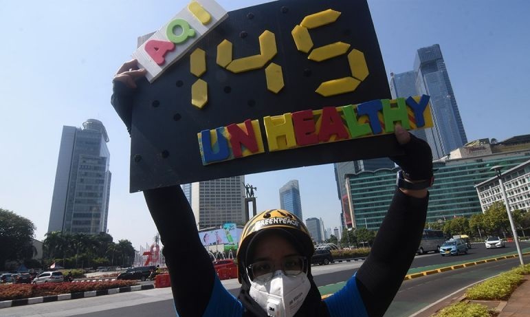 Bagi kelompok sensitif, hati-hati! Hari ini kualitas udara Jakarta tidak sehat