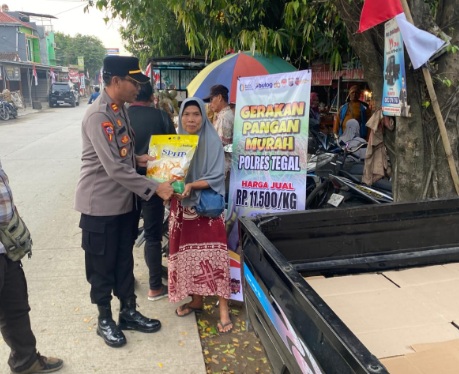 Polsek Kedungbanteng, Polres Tegal gelar Program Beras Murah Polsek Kedungbanteng, Polres Tegal gelar Program Beras Murah