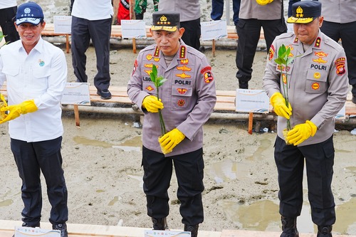 Tanam mangrove di Kalbar, Kapolri: Jaga masa depan anak cucu