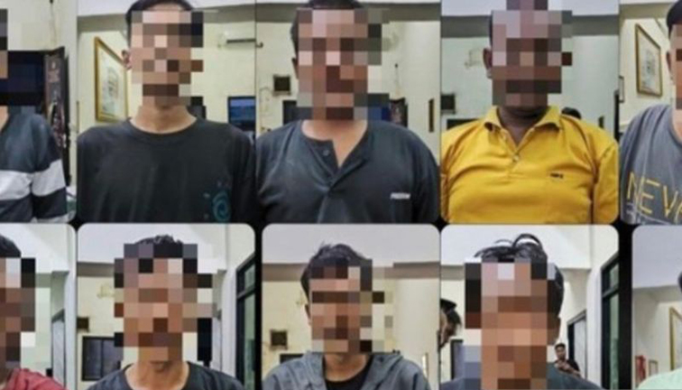 Polres Banyuasin ringkus 10 pelaku judi sabung ayam Polres Banyuasin ringkus 10 pelaku judi sabung ayam
