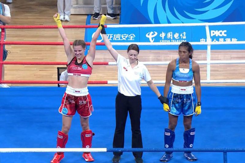 Susanti gagal sumbang perunggu usai takluk dari kickboxer Ukraina Susanti gagal sumbang perunggu usai takluk dari kickboxer Ukraina