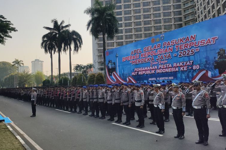 9.035 personel amankan pesta rakyat HUT ke-80 RI di Jakarta