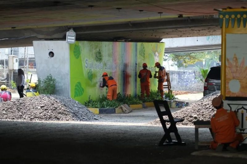 Dua kolong flyover di Jakbar akan ditata jadi ruang publik Dua kolong flyover di Jakbar akan ditata jadi ruang publik