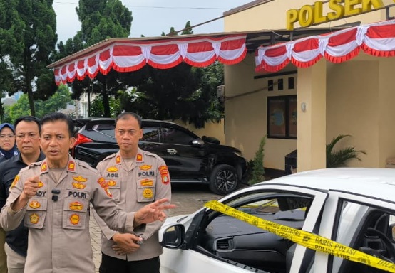 Polsek Cisauk ungkap penyebab ledakan mobil di Desa Suradita