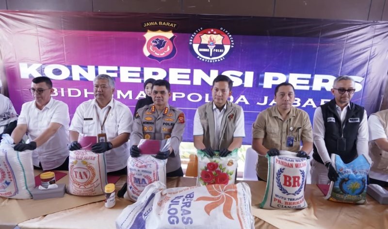Polda Jabar ungkap kecurangan produksi beras tak sesuai standar mutu