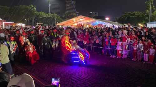 Penyandang Disabilitas Kemensos di Karnaval HUT ke-80 RI