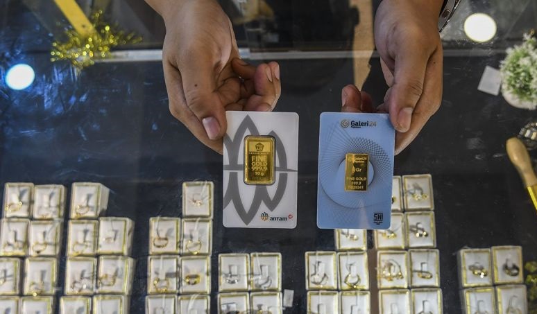 Daftar harga emas Pegadaian Rabu ini, Galeri24-Antam naik, UBS stabil