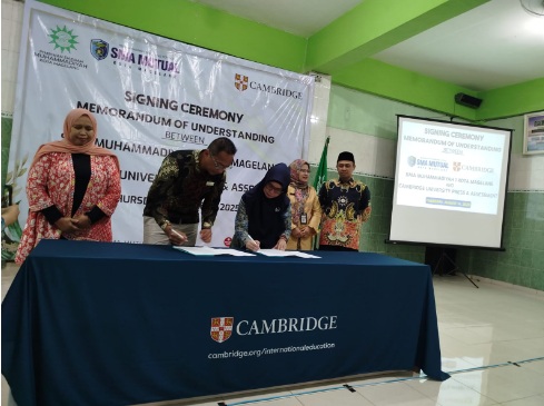 SMA Mutual, satu-satunya sekolah di Magelang yang resmikan MoU dengan Cambridge