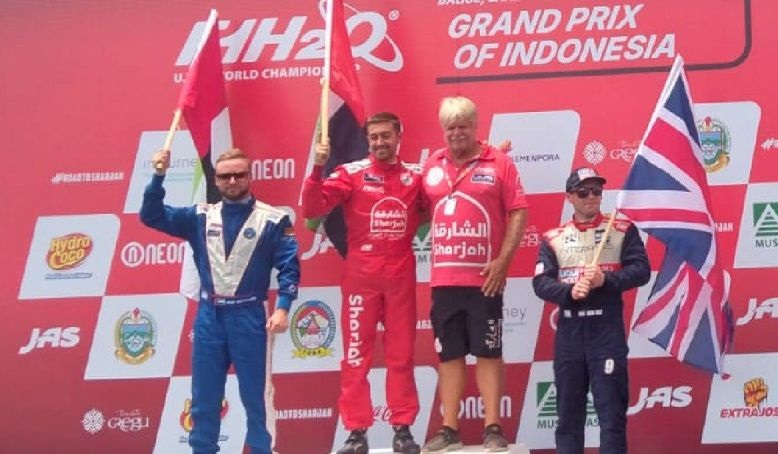 Pembalap Sharjah Tim Rusty Wyatt juara F1 Powerboat 2025 di Toba Pembalap Sharjah Tim Rusty Wyatt juara F1 Powerboat 2025 di Toba