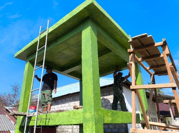 Satgas TMMD 125 Kodim 1506/Namlea kebut penyelesaian sumur bor dan tower air Satgas TMMD 125 Kodim 1506/Namlea kebut penyelesaian sumur bor dan tower air