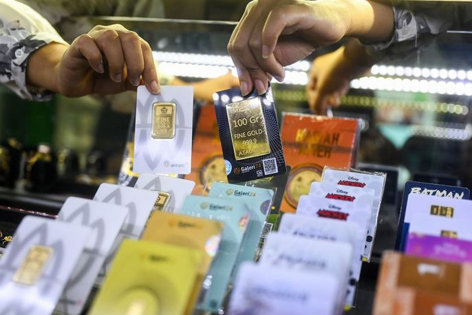 Harga tiga produk emas di Pegadaian hari ini kompak melonjak Harga tiga produk emas di Pegadaian hari ini kompak melonjak