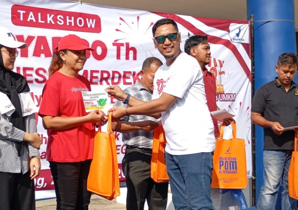 BBPOM beri stiker bebas zat berbahaya pada ratusan UMKM di Jawa Tengah