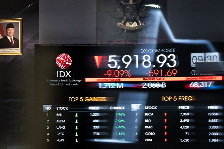 IHSG Jumat dibuka melemah 58,45 poin IHSG Jumat dibuka melemah 58,45 poin