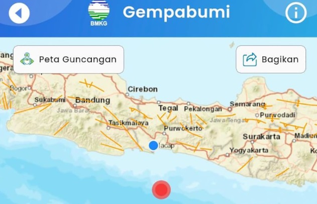 BMKG perbarui informasi parameter gempa yang guncang Cilacap BMKG perbarui informasi parameter gempa yang guncang Cilacap