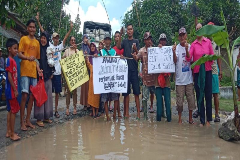 Bupati Lampung apresiasi aksi protes warga tebar ikan di jalan rusak