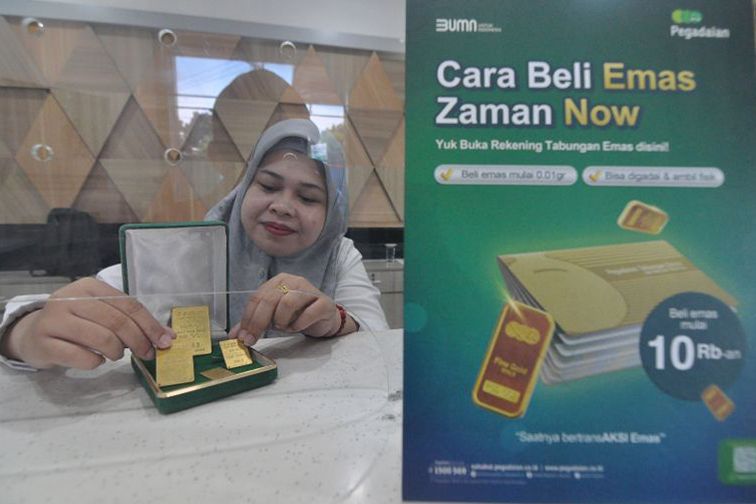 Harga jual emas di Pegadaian kompak meroket pada Kamis Harga jual emas di Pegadaian kompak meroket pada Kamis