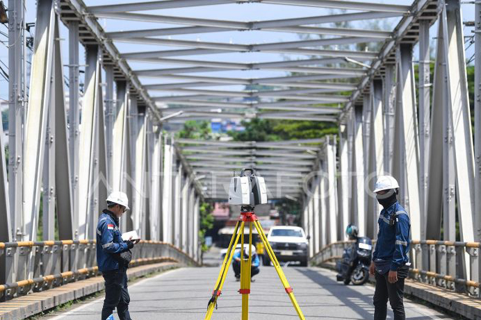 BBPJN uji kelayakan Jembatan Mahakam usai tertabrak tongkang