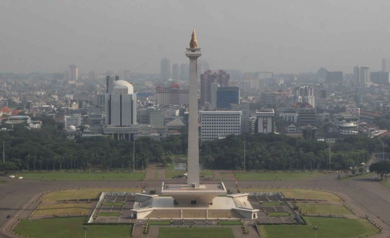 Kualitas udara Jakarta hari ini berada pada kategori sedang