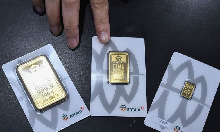Harga emas Antam-UBS-Galeri24 di Pegadaian kompak melonjak pada Selasa